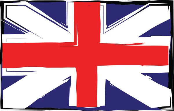 Grunge Uk σημαία ή banner — Διανυσματικό Αρχείο