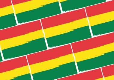 Bolivya bayrak veya afiş soyut 