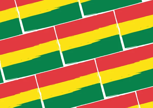 Abstrakte bolivianische Flagge oder Banner — Stockvektor