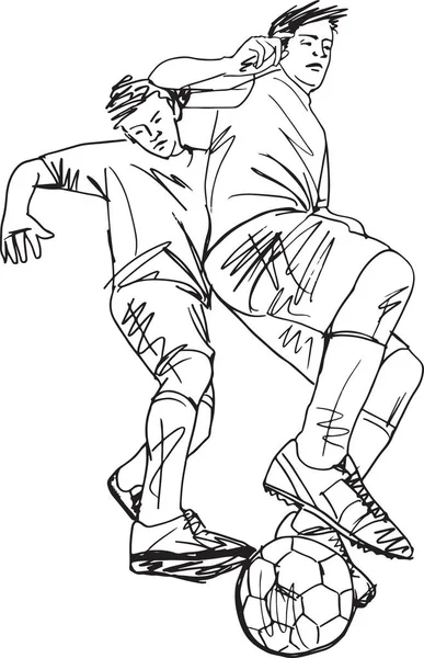 Illustrazione giocatore di calcio — Vettoriale Stock