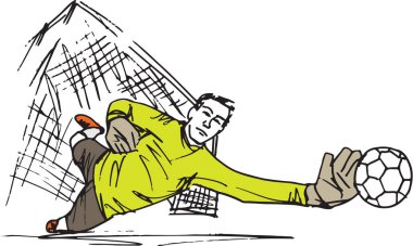 Futbol oyuncu illüstrasyon