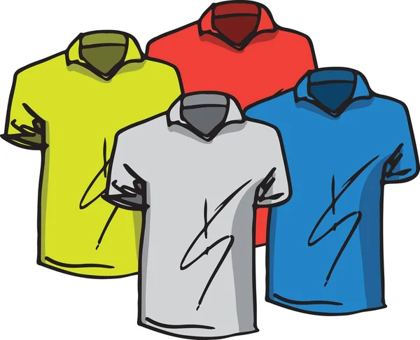 Modelli di magliette vettoriali — Vettoriale Stock