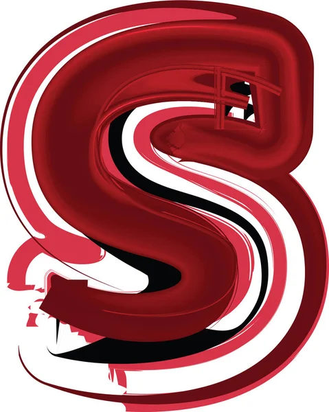 Abstract Letter s — Stock Vector