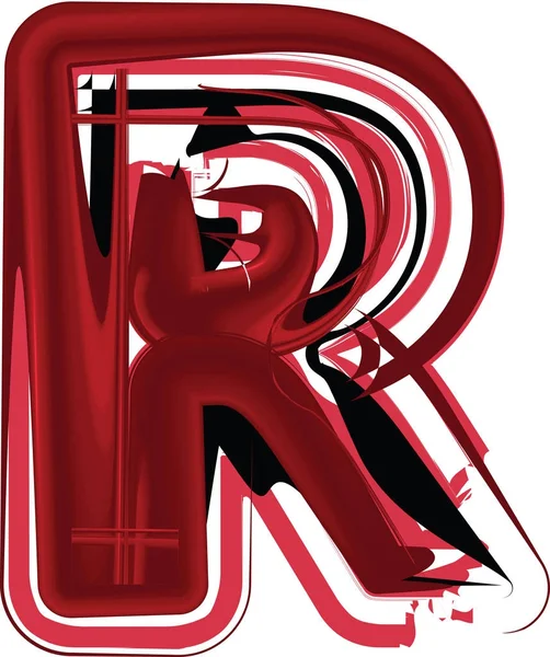 Abstract Letter R — Stock Vector