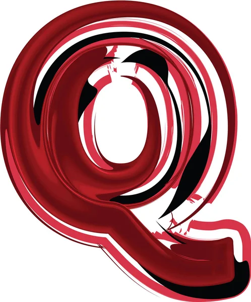 Abstract Letter Q — Stock Vector