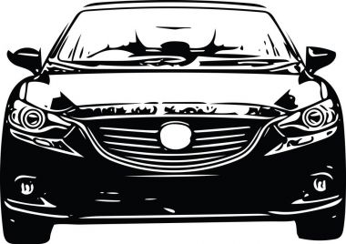 Konsept spor araba araç siluet