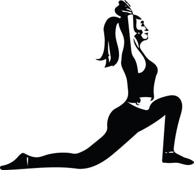 Güzel sportif yogini kadın uygulamaları yoga uygun