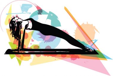 Güzel sportif yogini kadın uygulamaları yoga uygun