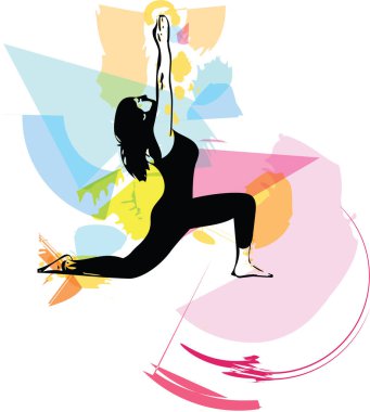 Güzel sportif yogini kadın uygulamaları yoga uygun