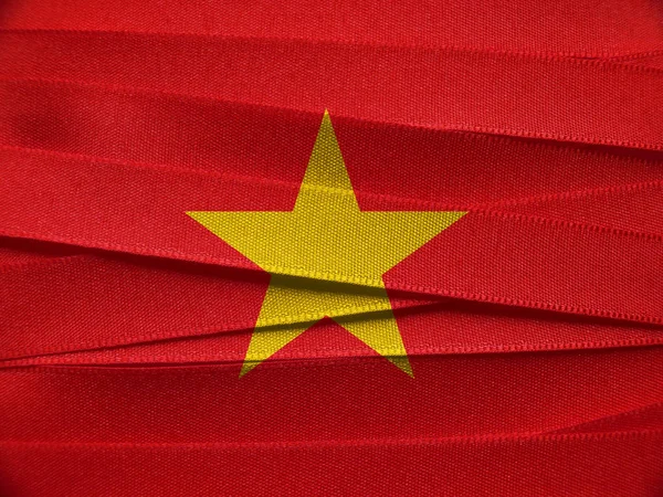 Vietnamesische Flagge oder Fahne — Stockfoto