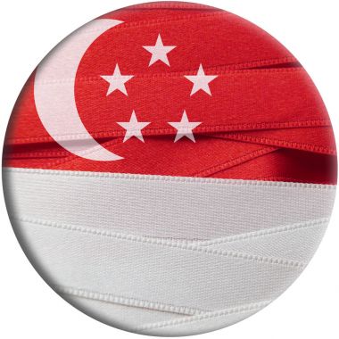 Singapur bayrağı veya afiş