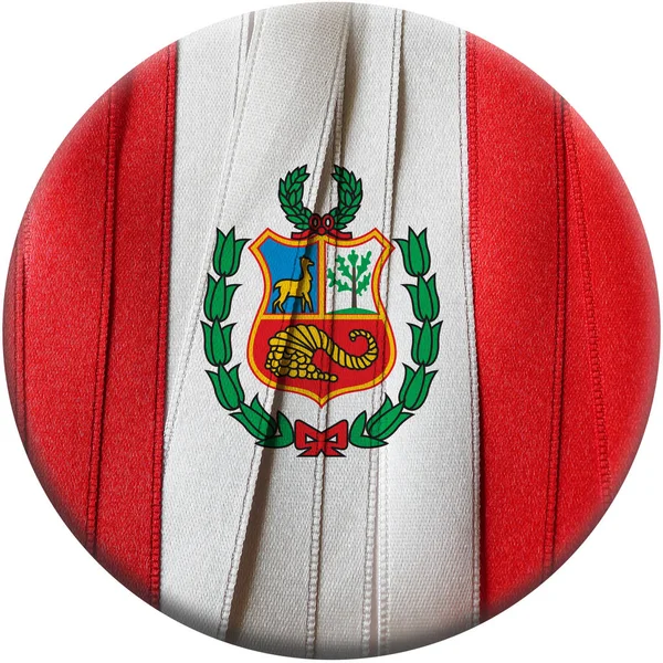 Σημαία του Περού ή banner — Φωτογραφία Αρχείου