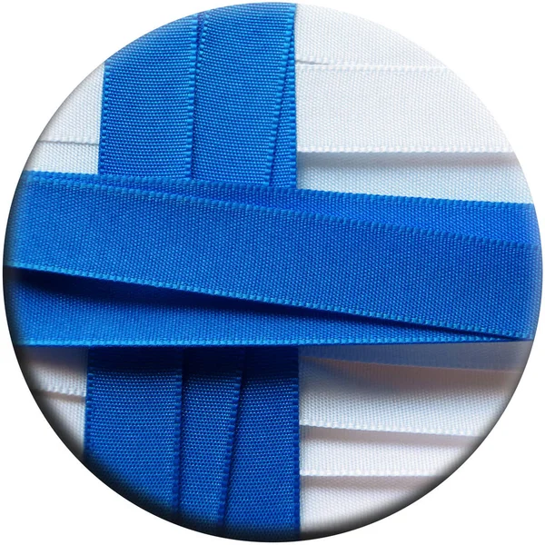 Finnland Flagge oder Fahne — Stockfoto