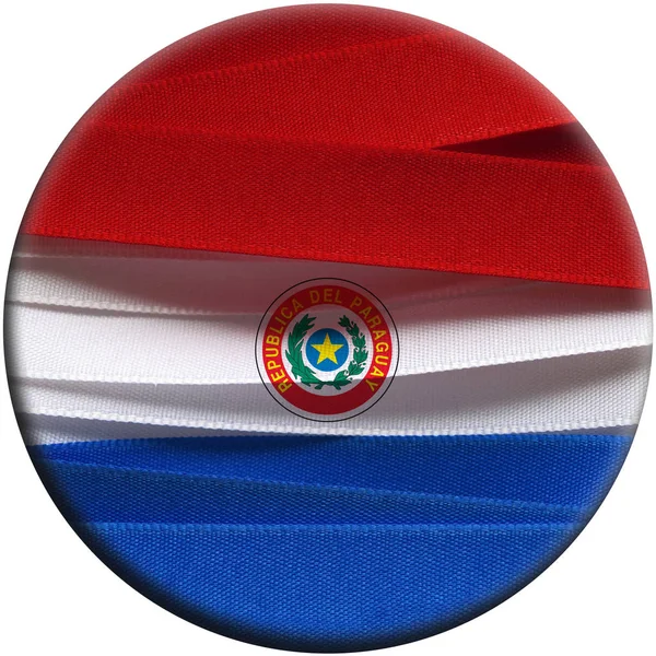 Bandeira ou bandeira do Paraguai — Fotografia de Stock