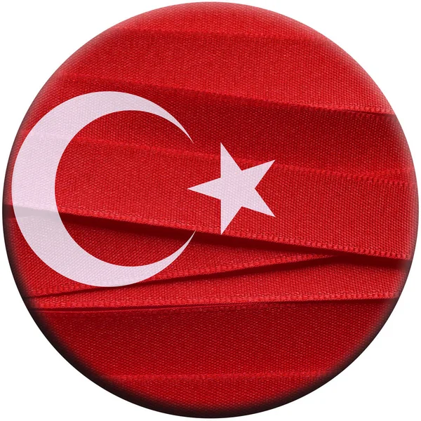 Σημαία της Τουρκίας ή banner — Φωτογραφία Αρχείου