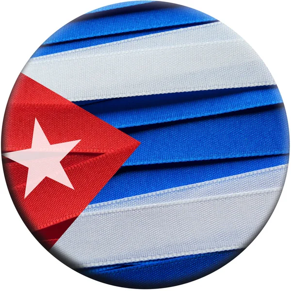 Vlajka Kuby nebo plakát — Stock fotografie