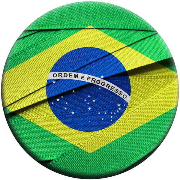 ब्राझील ध्वज किंवा बॅनर — स्टॉक फोटो, इमेज