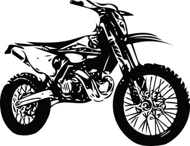 Motosiklet tarafından aşırı soyut motokros yarışçısı