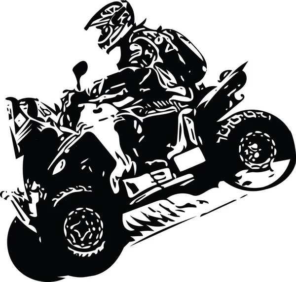 Ilustração quad bike — Vetor de Stock