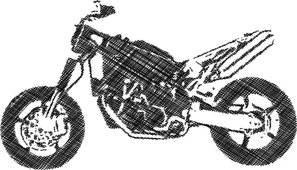 En färg abstrakt motocross illustration — Stock vektor