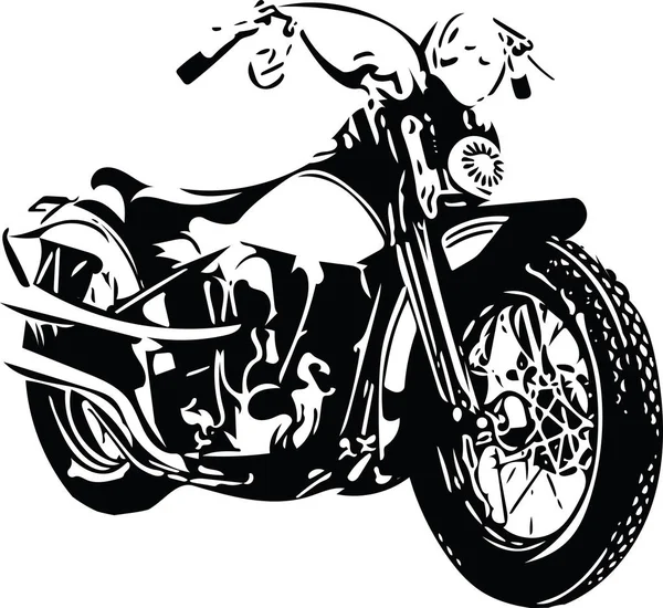 Extreme piloto motocross abstrato de moto — Vetor de Stock