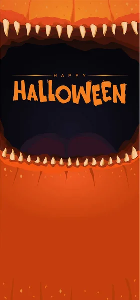 Ilustración vectorial de halloween, calabaza dentada, linterna jack — Vector de stock