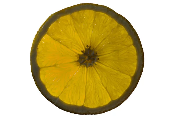 Ein Stück Zitrone — Stockfoto