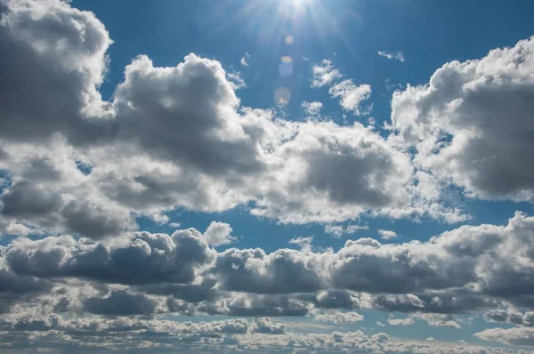 Beautiful cloud in the spring sky