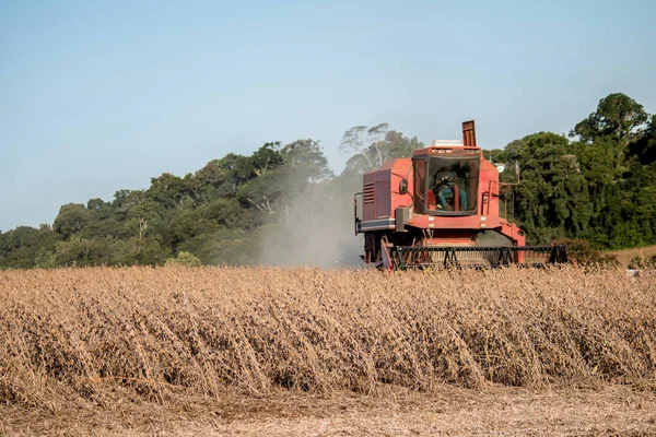 Soya kadar malzeme çekme Birleştirme hasat.