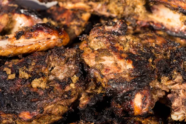 Picante a la parrilla jerk pollo — Foto de Stock