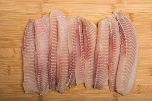 Ensemble de filets de poisson frais — Photo