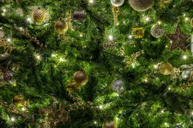 Işıklı Noel Ağacının Detayları 