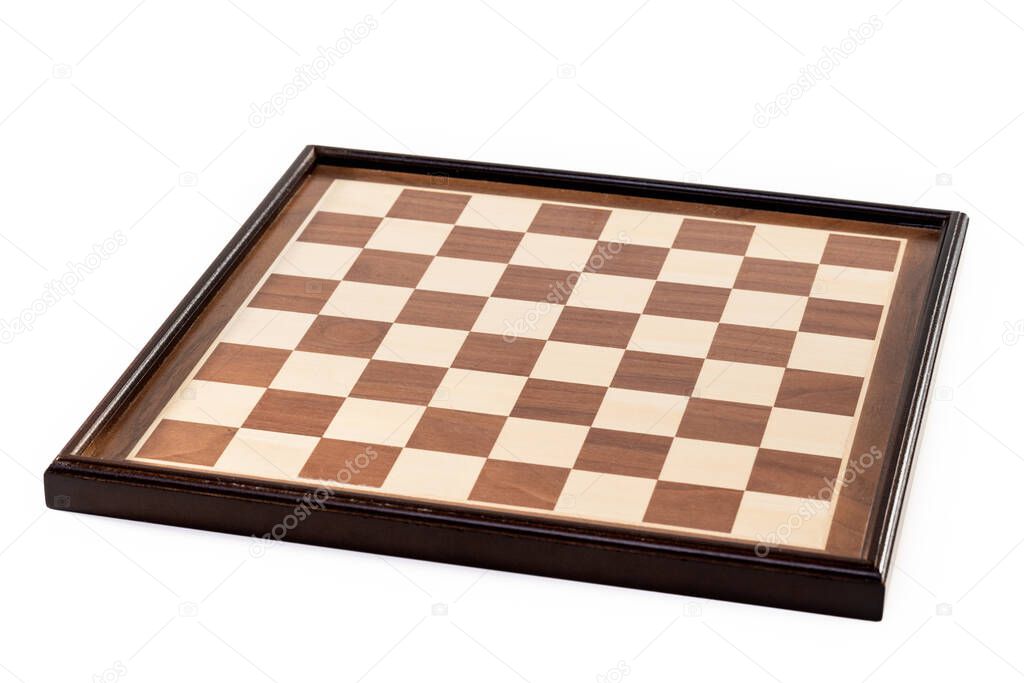 Plain chess board squares isolated on a white background.