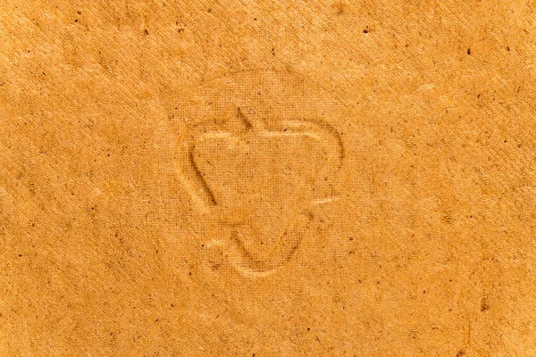 Geri Dönüştürülmüş Kahverengi Karton Yiyecek Kabı Dokusu Arka Planı — Stok fotoğraf