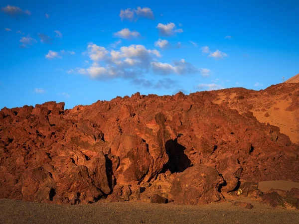 Blick auf den Teide Naturpark bei Sonnenaufgang — Stockfoto