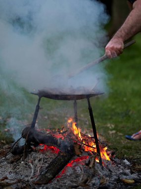 erkek olun barbekü kamp gıda