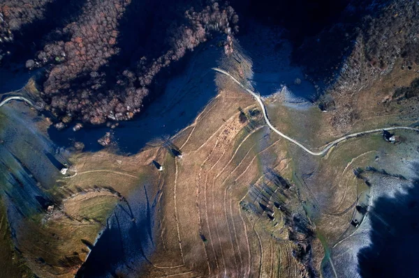 ルーマニアの山の空撮 — ストック写真