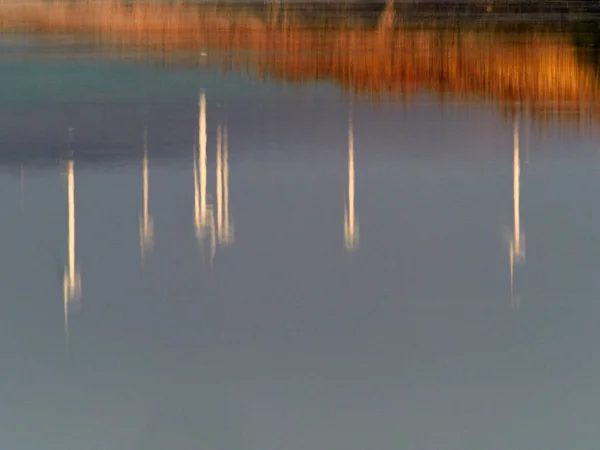 Reflection of wind turbines — Stock Photo, Image