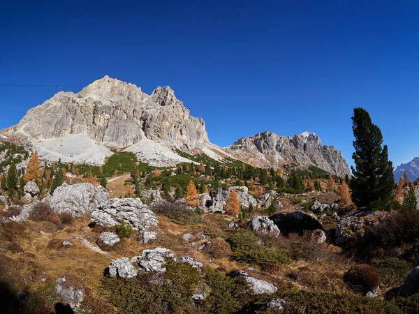 Mountain landscape with the Dolomites — Stock Photo, Image