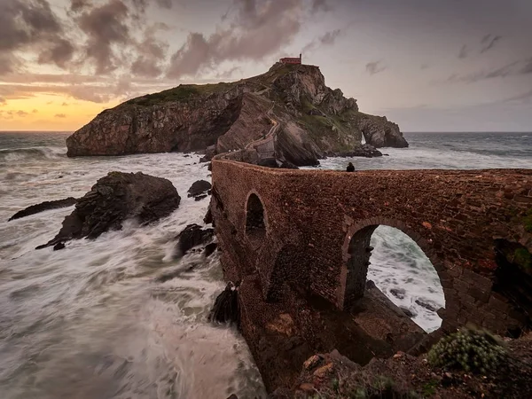 圣胡安德 Gaztelugatxe — 图库照片