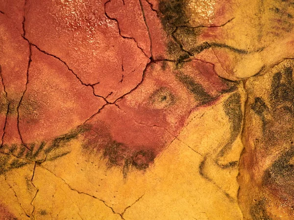 Рисунки Потолка Пещеры Альтамира Сантильяна Дель Мар Кантелла Испания — стоковое фото