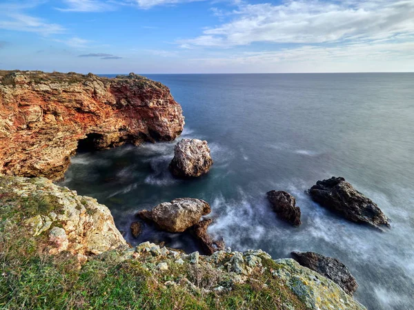 Blick von der Küste auf das Schwarze Meer — Stockfoto