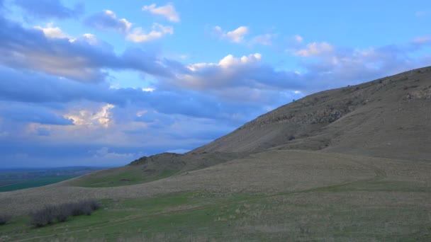 Zeitraffer Aufnahmen Der Landschaft Der Karpaten Aus Der Luft Herbst — Stockvideo