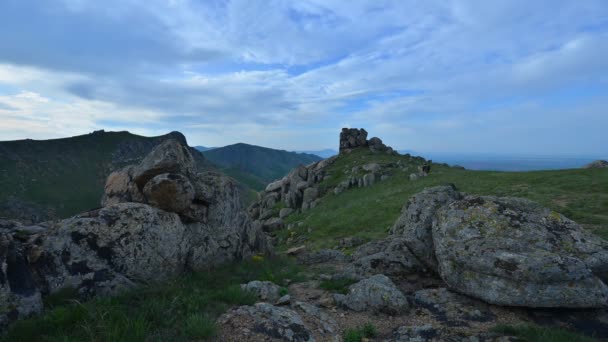 Letecký Pohled Timelapse Záběry Krajiny Karpat Podzim Rumunsko — Stock video