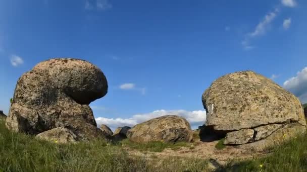 Luchtfoto Timelapse Beelden Van Het Karpaten Gebergte Landschap Herfst Roemenië — Stockvideo