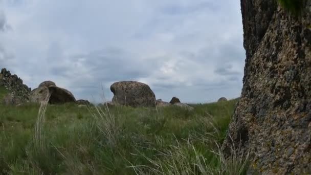 Visualização Aérea Timelapse Footage Cárpatos Montanhas Campo Outono Roménia — Vídeo de Stock