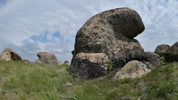 Αεροφωτογραφία Timelapse Πλάνα Από Την Ύπαιθρο Των Καρπαθίων Βουνών Φθινόπωρο — Αρχείο Βίντεο