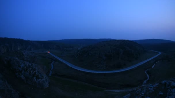 เขาท สวยงามจากถนนท ดในย โรป Transalpina โรมาเน — วีดีโอสต็อก