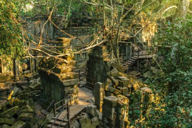 BEng Mealea Tapınağı kalıntıları Siem Reap, Kamboçya