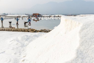 Nha Trang, Vietna tatlım Khoi tuz alanlarında tuz bir Höyük